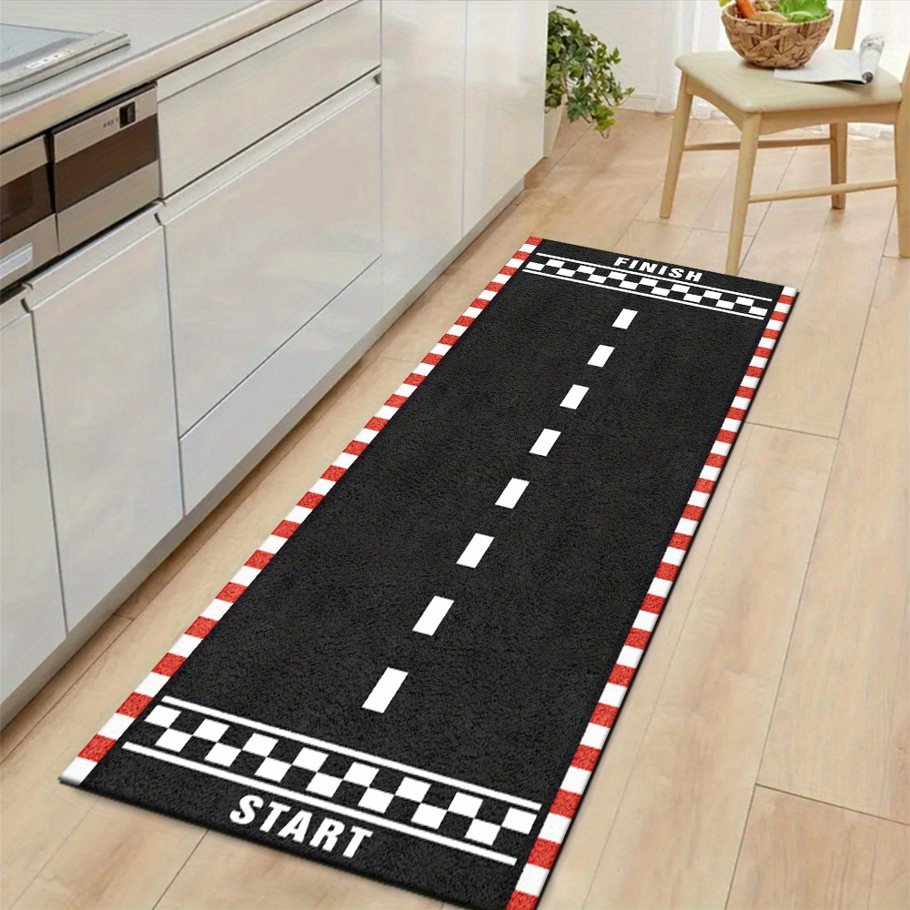Commercial Printing And Graphics - Black Race Track Print Start Finish