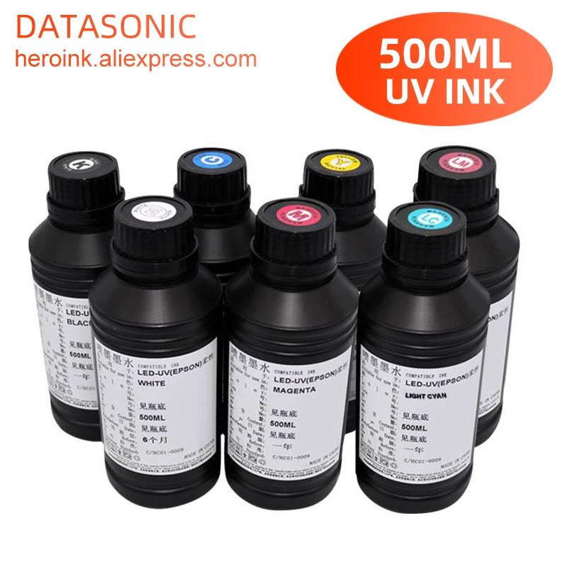 Solvent Printer Ink - 500ML Bottle LED UV Ink For