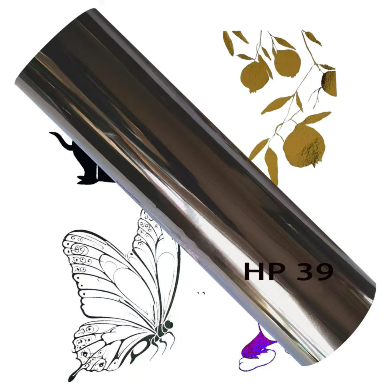 Foil Transfer Machine - 32m×120m Pewter Color DIY Hot Stamping