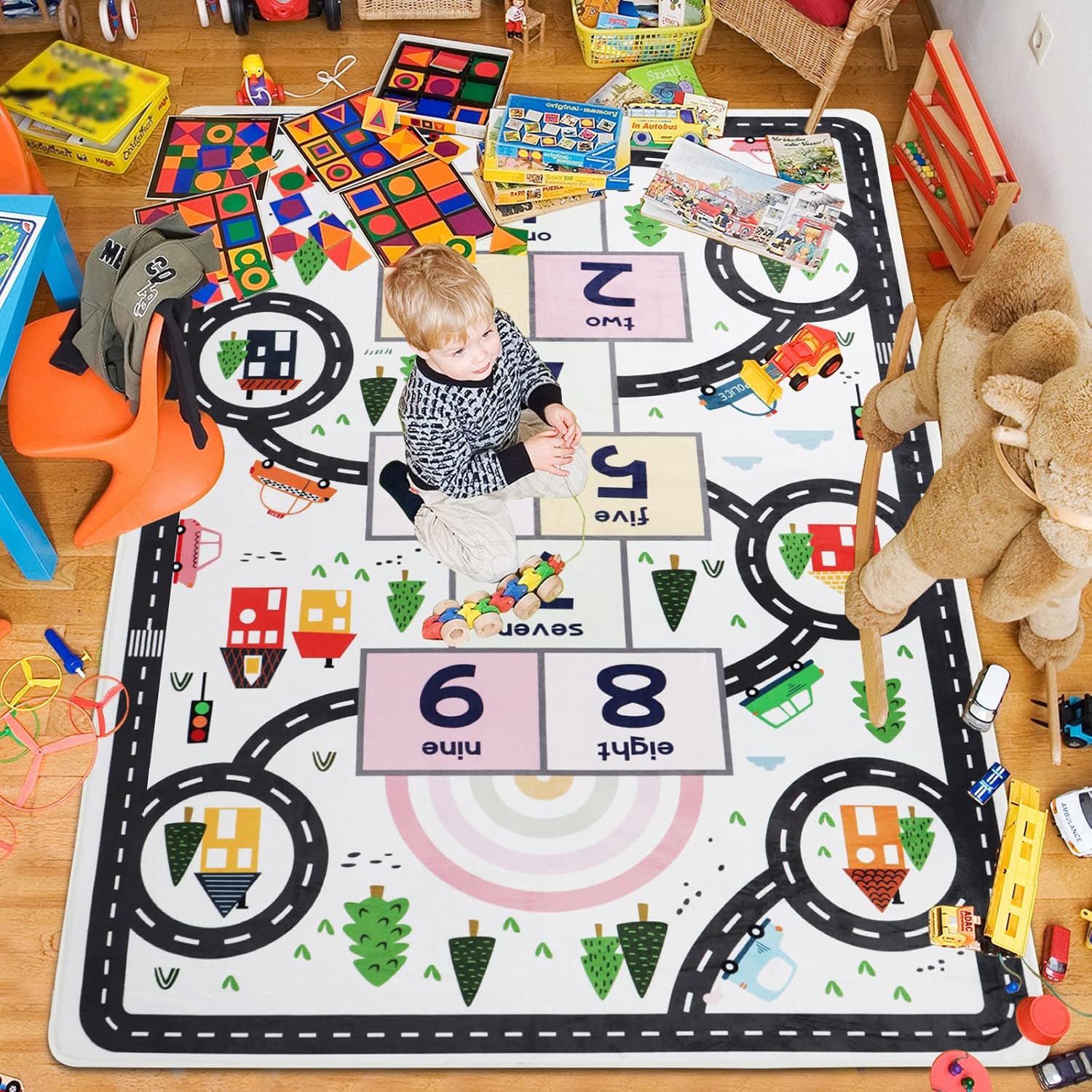 Kids Educational Road Map Numb - Commercial Road Printing ulasan dan harga