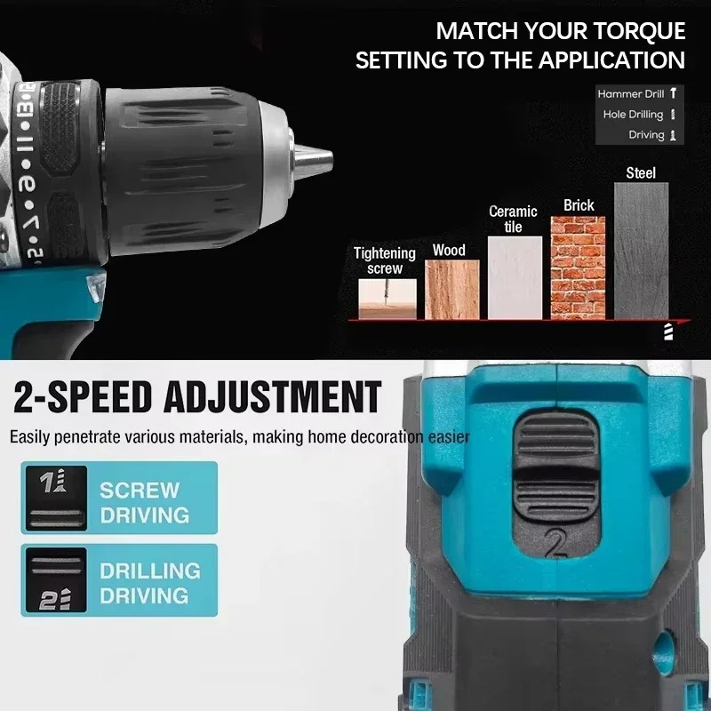 Makita DDF487 18V Brushless Co - Makita Drill Ddf484 ulasan dan harga