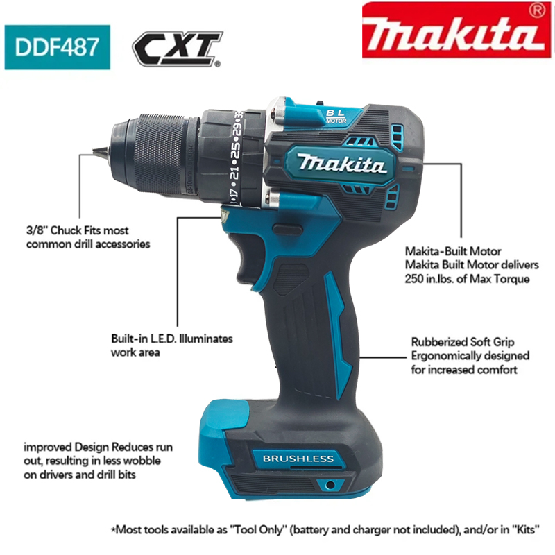 Makita Battery 18v  Makita DDF - Makita Drill Ddf484 ulasan dan harga