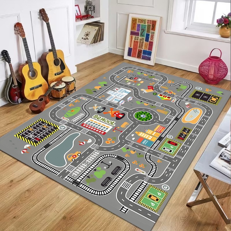 Kids City Traffic Road Game Ar - Commercial Road Printing ulasan dan harga