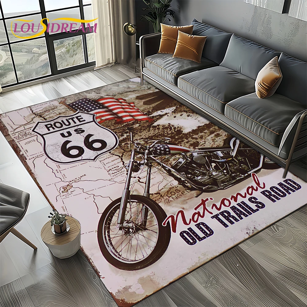Route 66 Retro America Histori - Commercial Road Printing ulasan dan harga