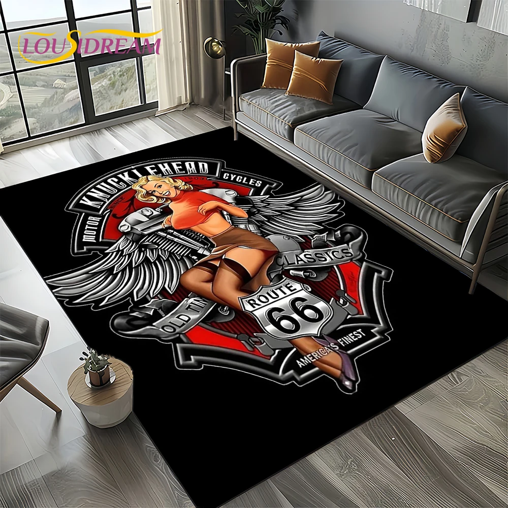 Route 66 Retro America Histori - Commercial Road Printing ulasan dan harga