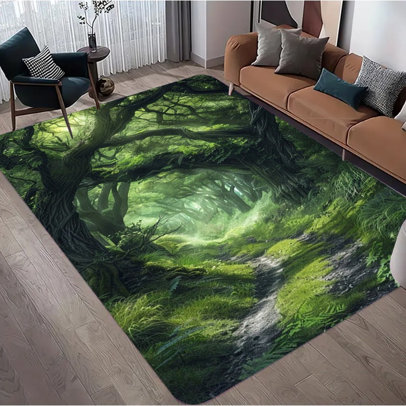 3D Optical Illusion Forest Pri - Commercial Road Printing ulasan dan harga